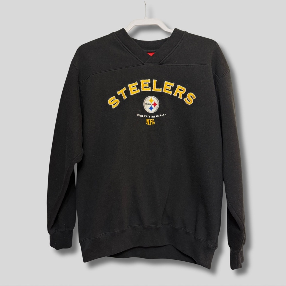 Steelers Black NFL Men's Crewneck Sweatshirt